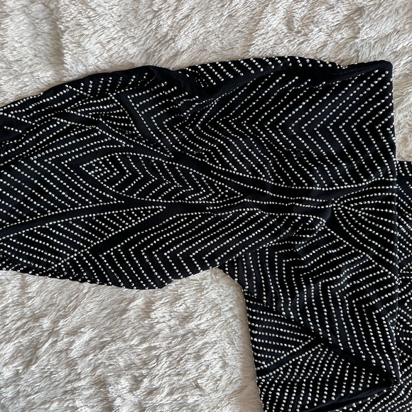 Black Maxi dress with Rhinestones - Picture 3 of 5